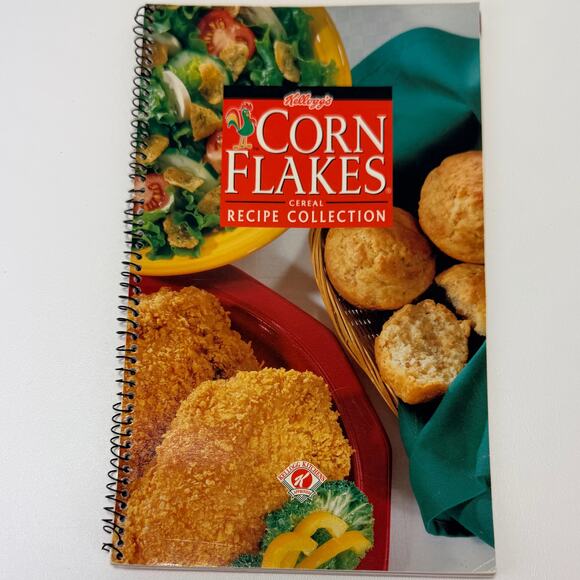 Kelloggs Other - Kellogg's Corn Flakes Cereal Recipe Collection 1995 Color Photos Nice Condition‎
